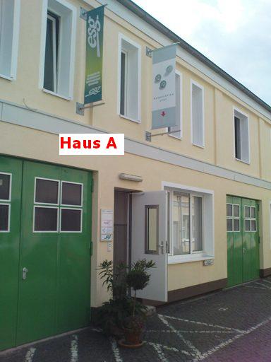 Blick auf Haus A