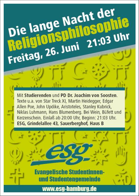 Die lange Nacht der Religionsphilosopie